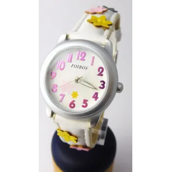 Hodinky Foibos Dětské dívčí bílé hodinky Foibos 1055 pro malé děvčata (Foibos Dětské dívčí bílé hodinky Foibos 1055 pro malé děvčata )