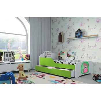 Dětská postel BMS GROUP Dětská postel se zábranou Robi 