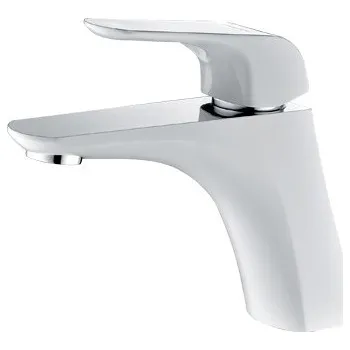 Vodovodní baterie BeLaggio Steno BOSTON BO 4041 umyvadlová baterie bez výpusti, bílá/chrom