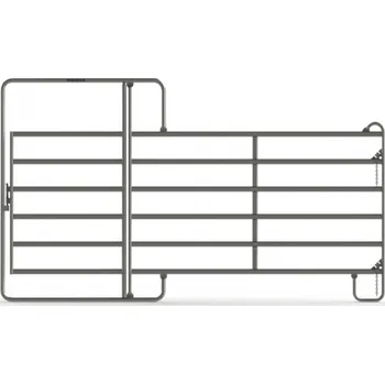Ohradník Ohradní panel Texas s dveřmi 3,6 x 2,1 m pro koně a skot