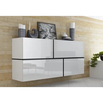 Komoda komoda Goya bílá/černá