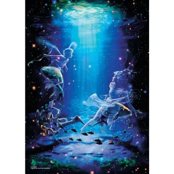 Puzzle Puzzle Zdeko 500 dílků - znamení zvěrokruhu Ryby