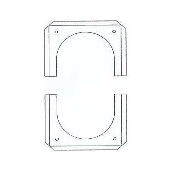 Kouřovod ALMEVA - LIL krycí deska dvojdílná průměr 60/100 mm LPW2L5