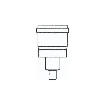 Kouřovod ALMEVA - LAS odtok s hrdlem průměr 125 mm (plast) PBMA02