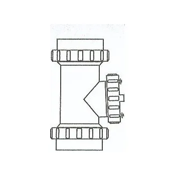 Kouřovod ALMEVA - FLEX revizní T-kus flex / flex, průměr 200 mm PBRTF0