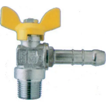 Vodovodní kohout Geos agt Kulový kohout (motýl) závitový vzorkovací rohový pro plyn - DN 10 3/8" x 8 90853.8x8