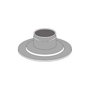 Kouřovod ALMEVA - AL2 střešní průchodka rovná průměr 125 mm (černá, UV stabilní) ALPP35