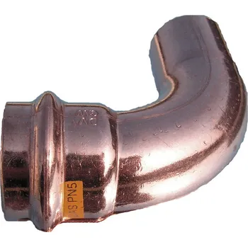 Vodovodní potrubí Geos agt CU lisovací oblouk 90° M-F průměr 15 mm CP900115