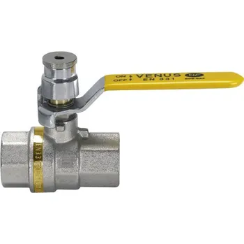 Vodovodní potrubí Geos agt Kulový kohout (páka) závitový uzamykatelný pro plyn VENUS - DN 25 - 1" 1011BDN25