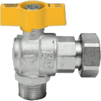 Vodovodní potrubí Geos agt Kulový kohout (motýl) rohový pro plyn VENUS - DN 15x15 - 1/2"x1/2" (vnitřní závit) 1079DN15