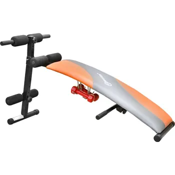 Posilovací lavice Šikmá lavička MASTER s činkami