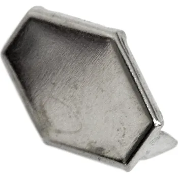 ozdoba šestiúhelník 18 mm x 14 mm - 100 kusů