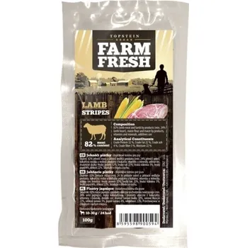Pamlsek pro psa Topstein Farm Fresh Lamb Stripes
