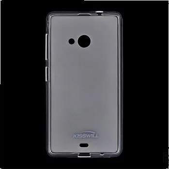 Pouzdro na mobilní telefon Kisswill TPU silikonové transparentní pouzdro pro Nokia Lumia 535