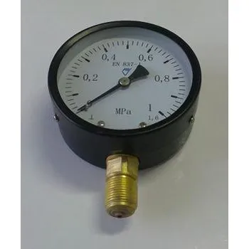 Manometr - tlakoměr typ 312 - 100mm M20x1,5 " Radiál - spodní vývod 0-1 MPa