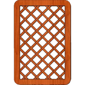 Opora na rostlinu Ozdobná pevná mříž Tereza 90x135 (Ozdobná pevná mříž s plátovaným spojem latí Tereza 90x135)