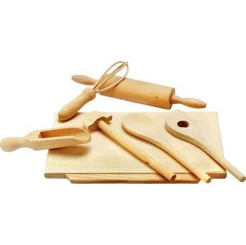 Dřevěná hračka Bino Náčiní na pečení dětské