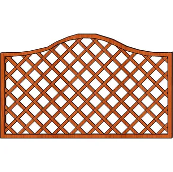 Opora na rostlinu Ozdobná pevná mříž Zuzana 180x90 (Ozdobná pevná mříž s plátovaným spojem latí Zuzana 180x90)