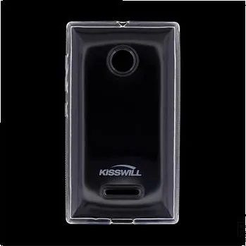 Pouzdro na mobilní telefon Kisswill TPU silikonové transparentní pouzdro pro Nokia Lumia 532