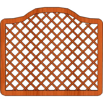 Opora na rostlinu Ozdobná pevná mříž Tereza 180x135-150 (Ozdobná pevná mříž s plátovaným spojem latí Tereza 180x135-150)