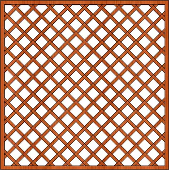 Opora na rostlinu Ozdobná pevná mříž Zuzana 180x180 (Ozdobná pevná mříž s plátovaným spojem latí Zuzana 180x180)