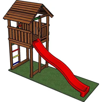 Dětské hřiště Věž se skluzavkou ROBIN (Dřevěné dětské hřiště pro veřejný sektor)