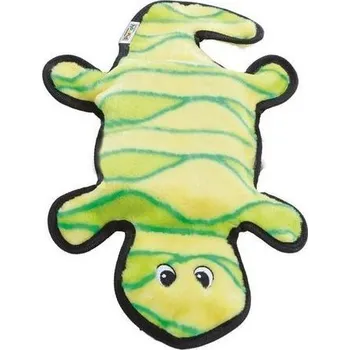 Hračka pro psa Kyjen gekon se 4 pískátky žluto/zelený 43 cm