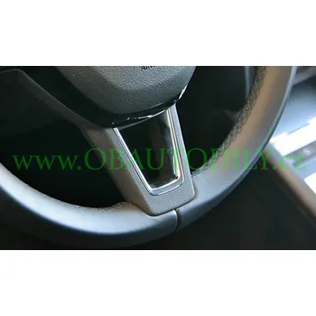 Znak automobilu Chromový rámeček do volantu (kulatý) ŠKODA