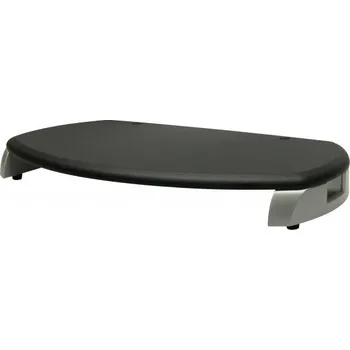 Podstavec pod monitor Podstavec pod monitor, prostor pro klávesnici, černý, plast