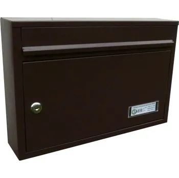 Poštovní schránka 3MH s.r.o. Poštovní schránka RG-01 385x260x80 v sestavě na stěnu Barva: Hnědá