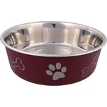 Trixie nerezová miska barevná s tlapkami