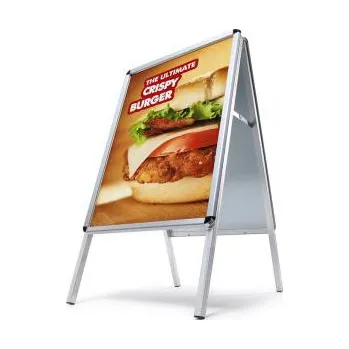 Jansen Display Reklamní áčko A2, oblý roh, profil 32mm, metalová záda