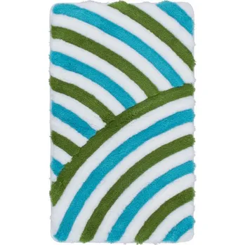 Koupelnová předložka Předložka do koupelny Instyle 950 aqua Dvojdílný set 55x90 cm+55x45 cm (tvar "U")