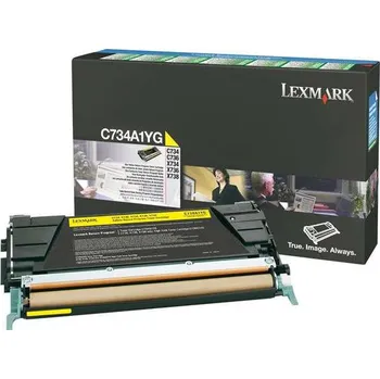 Toner Lexmark C734, C736, X734, X736, X738, yellow, C734A1YG, originál