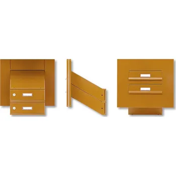 Poštovní schránka Poštovní schránka SA 260×90×320 šikmá, izolovaná hliníková do pevného dílu dveří Provedení: Standartní RAL