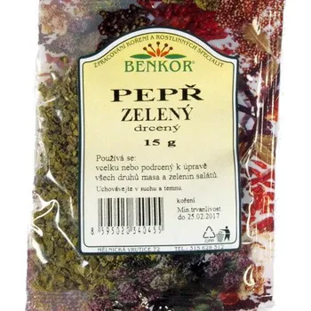 Koření Benkor Pepř zelený drcený 15 g