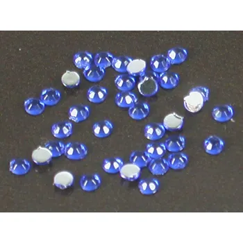 Kamínky na nehty kulaté modrá 1,75mm 40ks