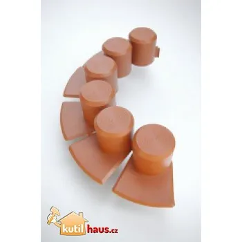 Zahradní obrubník ALDOTRADE zahradní palisáda Happy obrubník lem trávníku 4m terakota