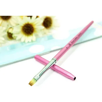 AMAZING SHINE Glamour Pink štětec na gel č.6 rovný uzavíratelný