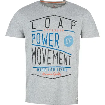 Pánské tričko Pánské triko s krátkým rukávem LOAP ARTHUR CLM1619 ŠEDÁ