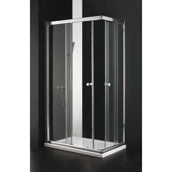 Aquatek MASTER R4 Chrom Sprchová zástěna obdélníková 90x72cm