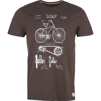 Pánské tričko Pánské triko s krátkým rukávem Loap Angel hnědá CML1616