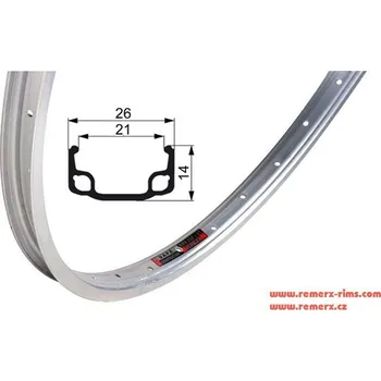 Ráfek na kolo Ráfek Remerx 219 507x22 36 děr stříbený