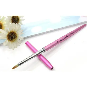 AMAZING SHINE Glamour Pink štětec na gel č.2 rovný uzavíratelný