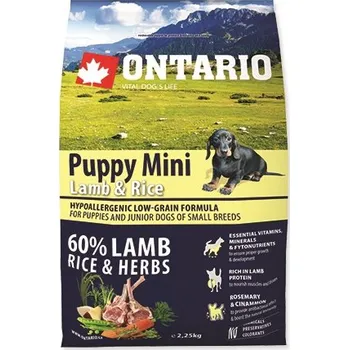 Ontario Puppy Mini Lamb/Rice Krmivo pro psa Ontario Puppy Mini Lamb/Rice
