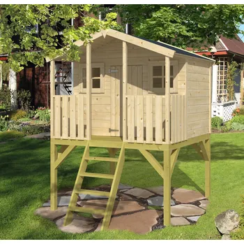 Dětský domeček Dětský zahradní dřevěný domek Peter Pan (Dětský dřevěný domek na zahradu. Dětský zahradní dřevěný domek Peter Pan)