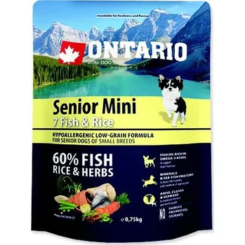 Krmivo pro psa Ontario Senior Mini Fish/Rice