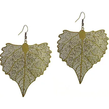 Náušnice Náušnice lístečky Bijoux Me 22bm002-10b - staromosaz