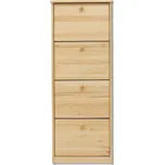 SB111 dřevěný botník masiv borovice Drewmax (Kvalitní nábytek z borovicového masivu)