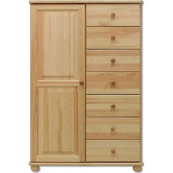Komoda KD126 dřevěná komoda z masivní borovice Drewmax (Kvalitní nábytek z borovicového masivu)